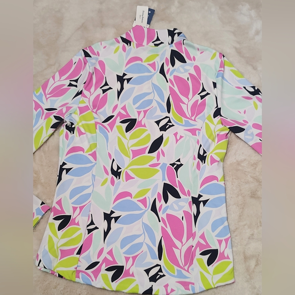 Tommy Bahama Long Sleeves Golf Shirt Lrge